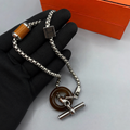 Hermès Meli-Melo Necklace Palladium Horn