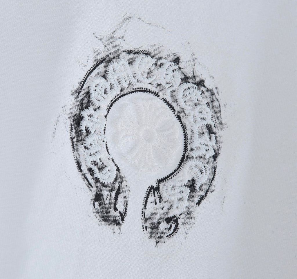 Chrome Hearts Horseshoe Logo T-Shirt White