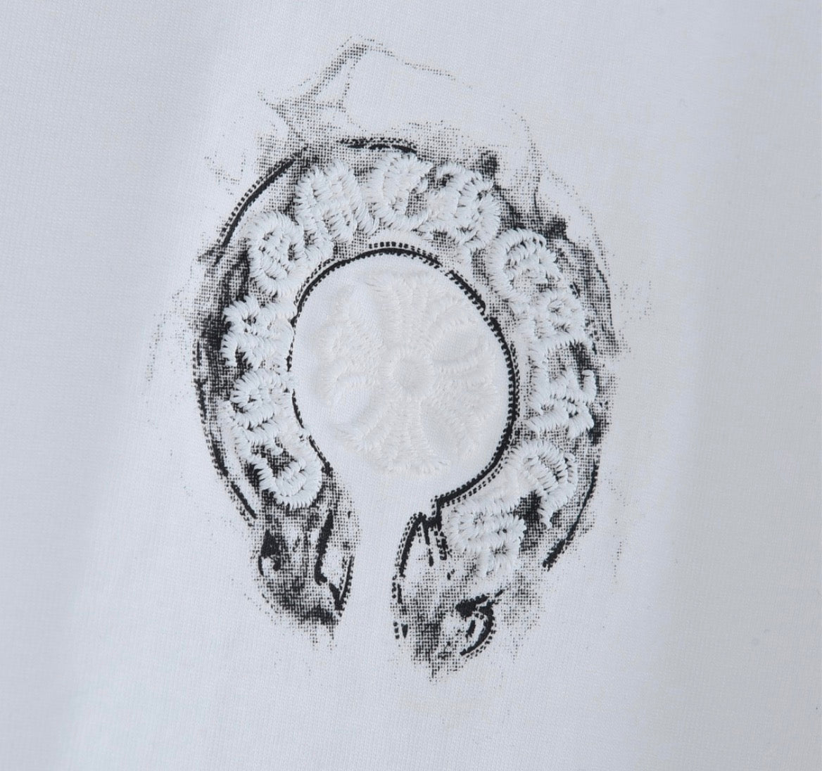 Chrome Hearts Horseshoe Logo T-Shirt White