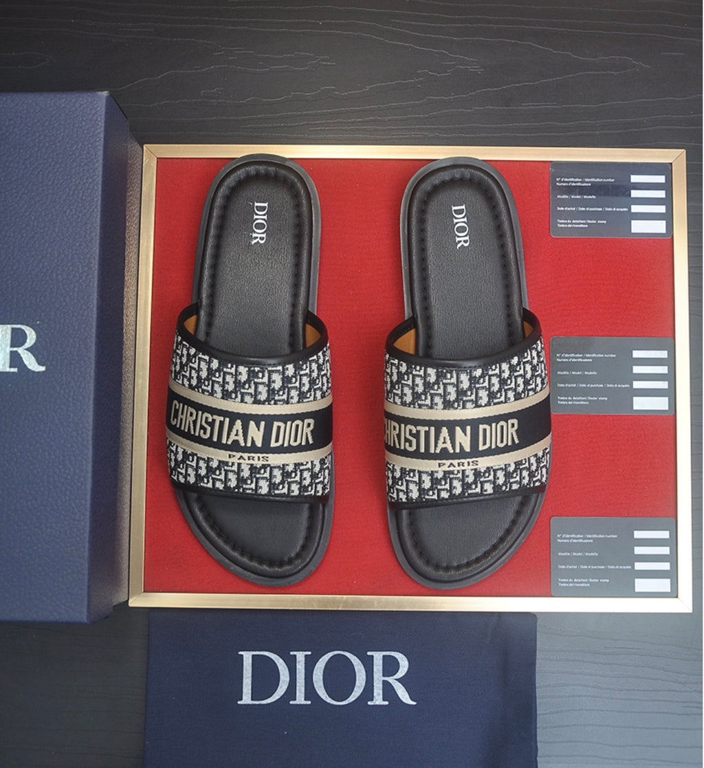 Dior Aqua Sandal Beige Dior Oblique Jacquard