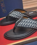 Dior Alias Thong Sandal Black Dior Oblique Jacquard
