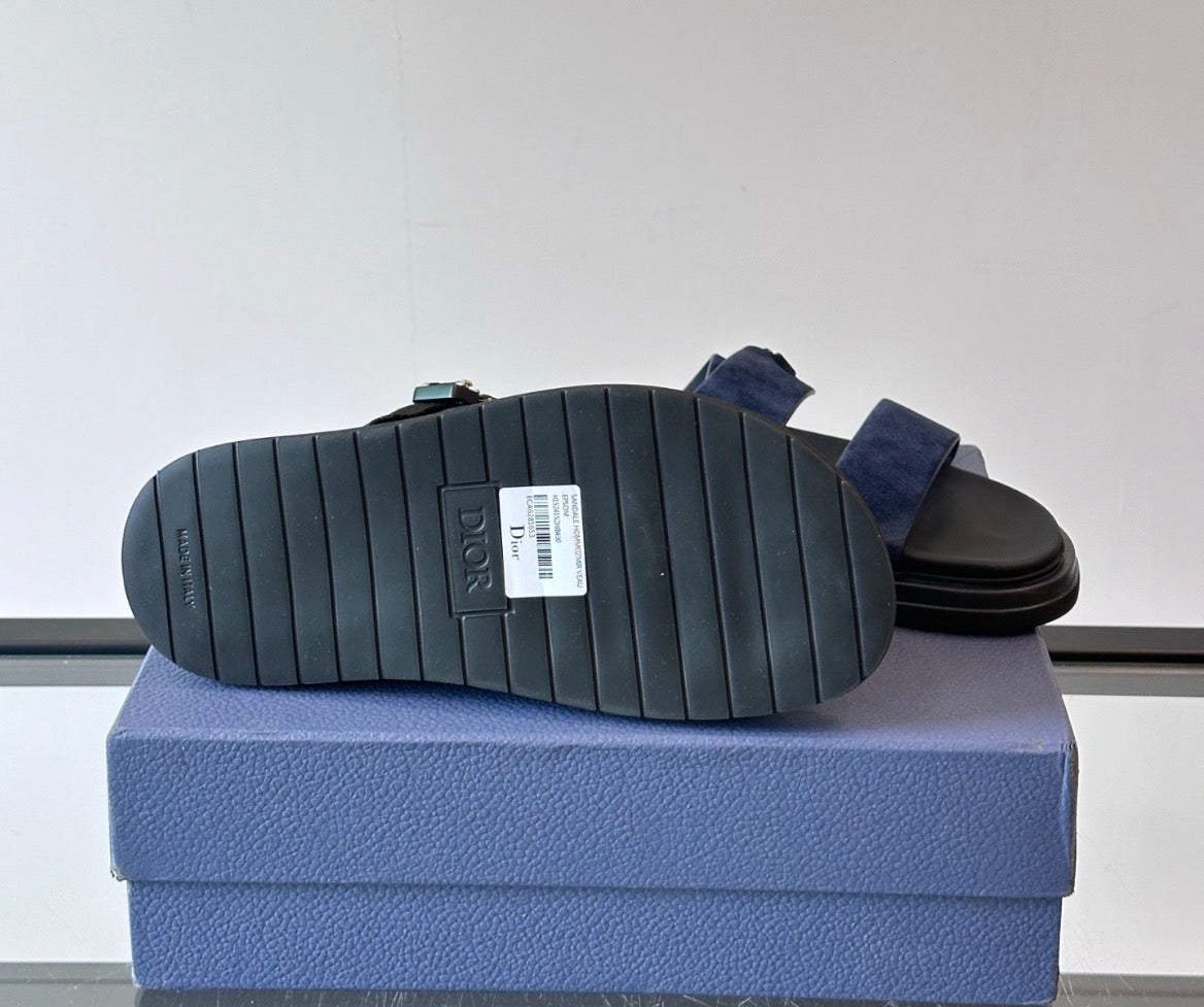 Dior Aqua Sandal Black Suede Calfskin