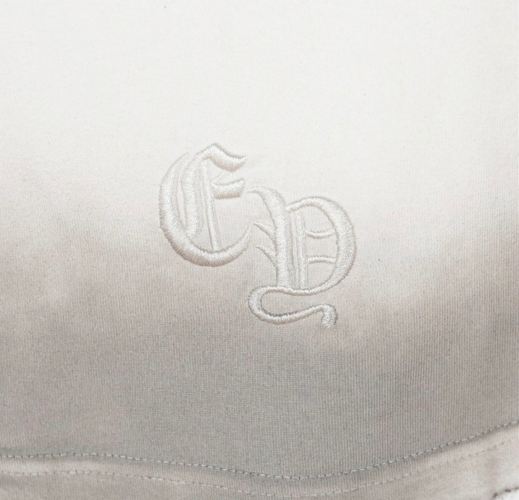 Chrome Hearts Cemetery T-Shirt Cream Vintage Wash Embroidered