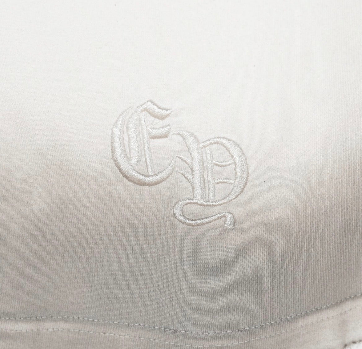 Chrome Hearts Cemetery T-Shirt Cream Vintage Wash Embroidered