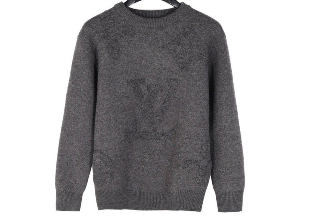 Louis Vuitton Ivory Monogram Knit Sweater