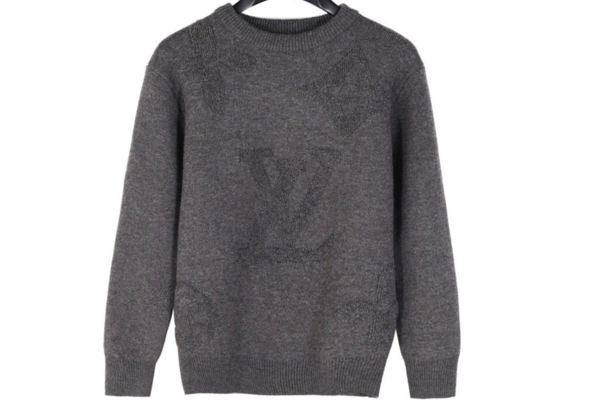Louis Vuitton Black Monogram Knit Sweater