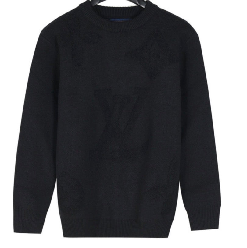 Louis Vuitton Ivory Monogram Knit Sweater