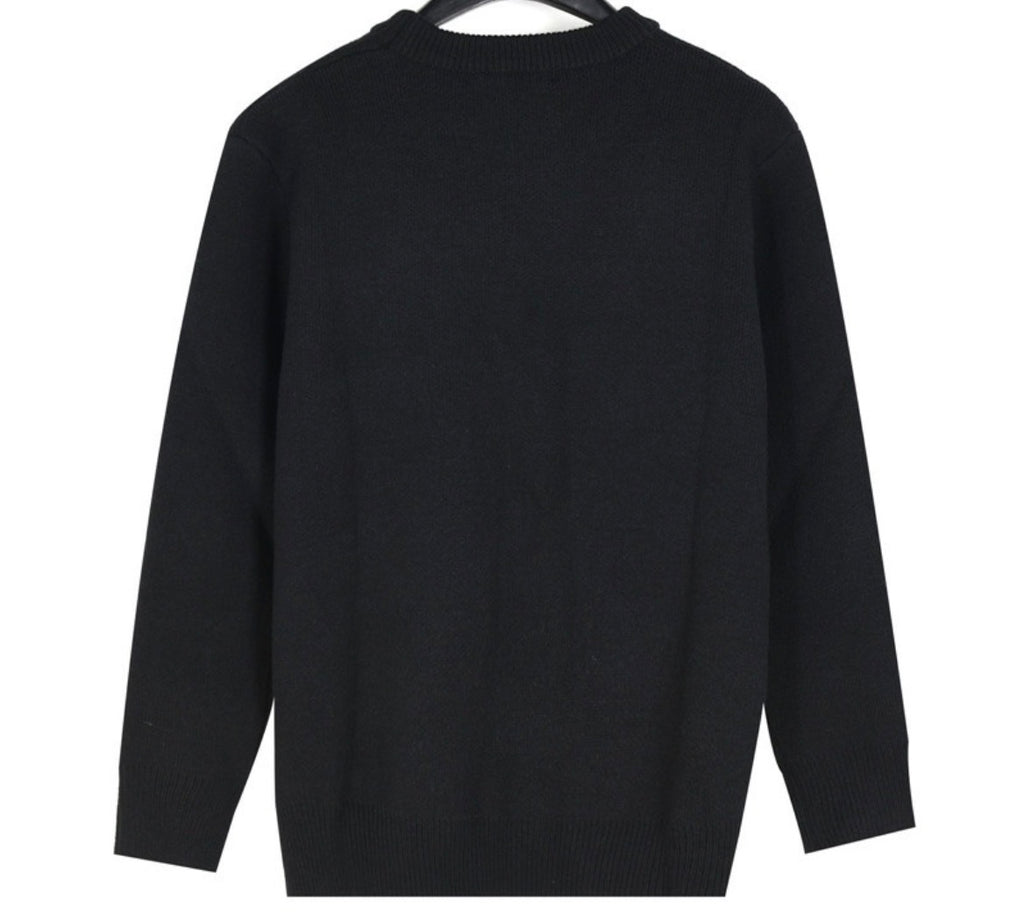 Louis Vuitton Black Monogram Knit Sweater