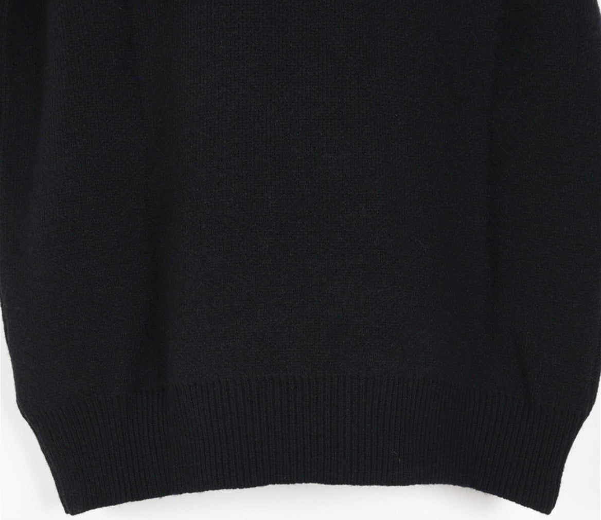 Louis Vuitton Black Monogram Knit Sweater