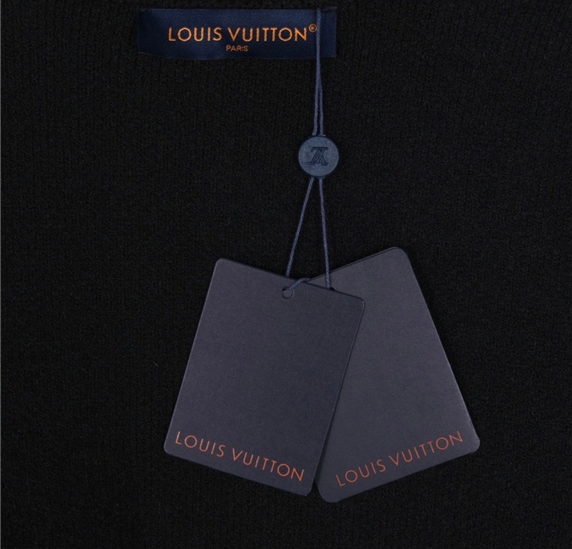 Louis Vuitton Black Monogram Knit Sweater