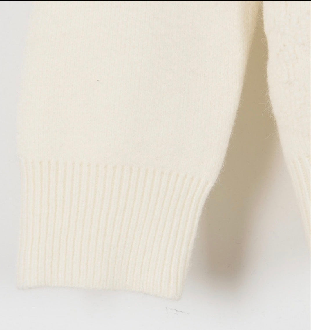 Louis Vuitton Ivory Monogram Knit Sweater
