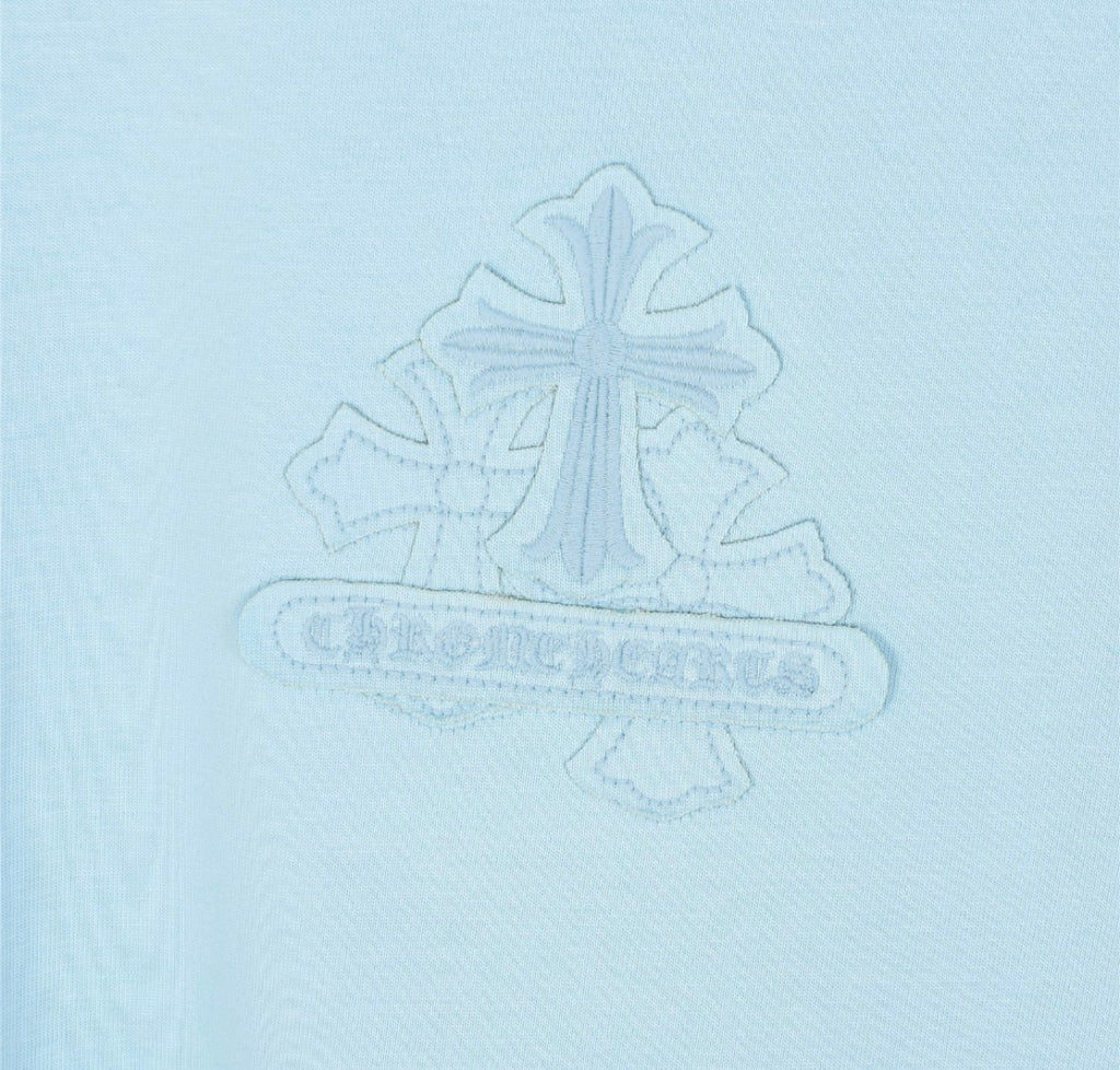 Chrome Hearts x Comme des Garçons Light Blue Cross T-Shirt