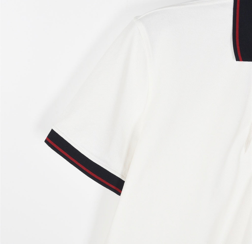 Moncler Logo Patch Cotton Piqué Polo Shirt