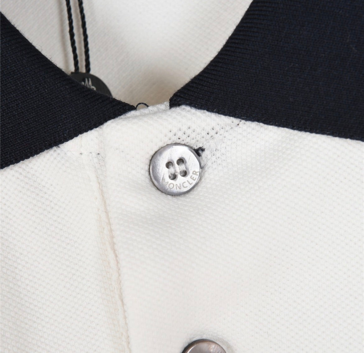 Moncler Logo Patch Cotton Piqué Polo Shirt