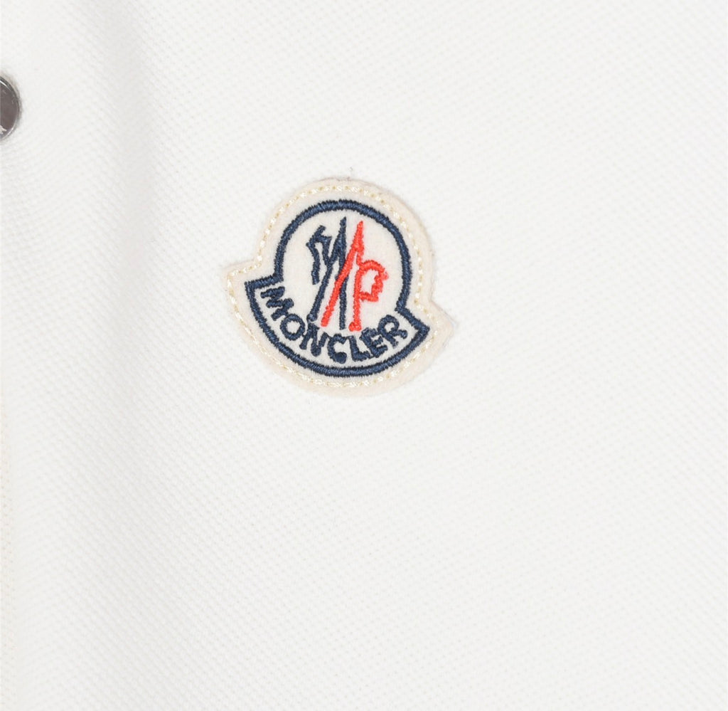 Moncler Logo Patch Cotton Piqué Polo Shirt