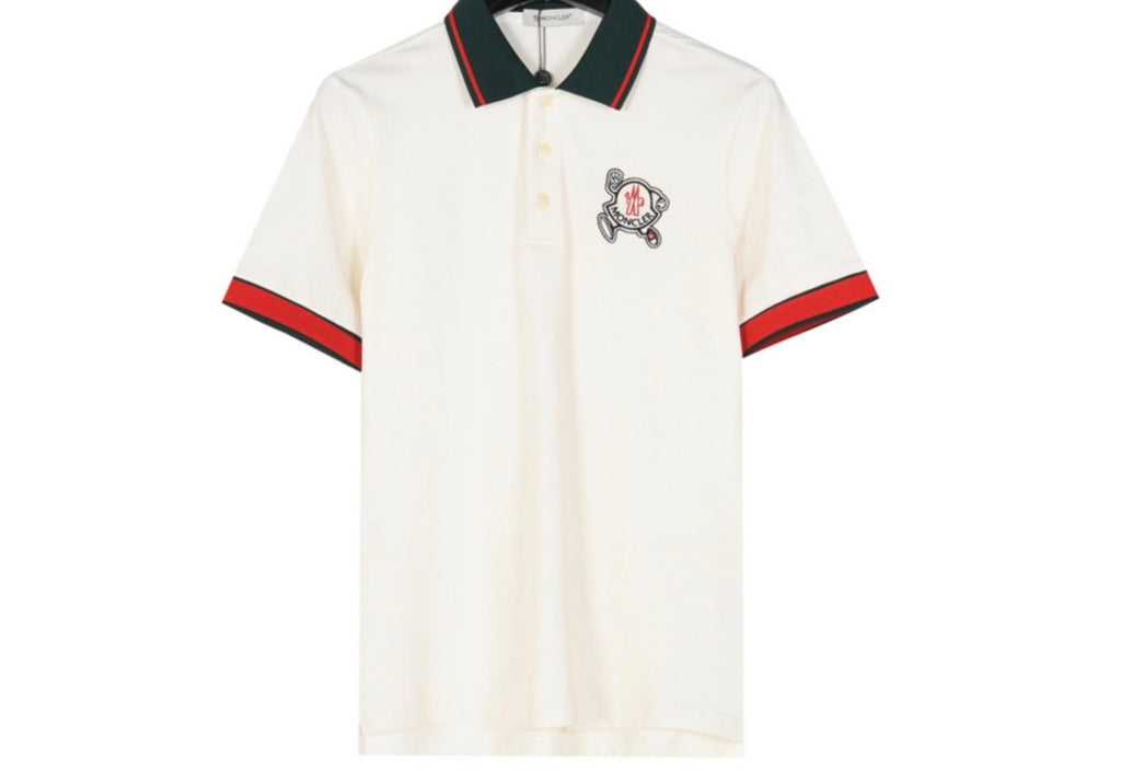 Moncler Embroidered Logo Cotton Piqué Polo