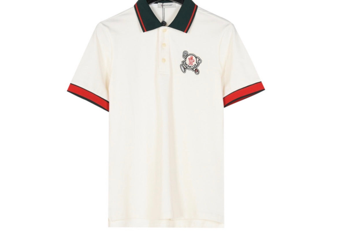 Moncler Embroidered Logo Cotton Piqué Polo