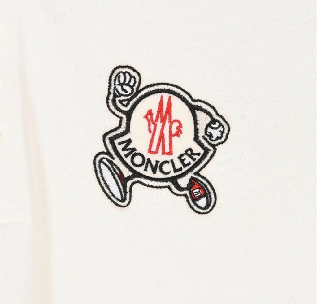 Moncler Embroidered Logo Cotton Piqué Polo