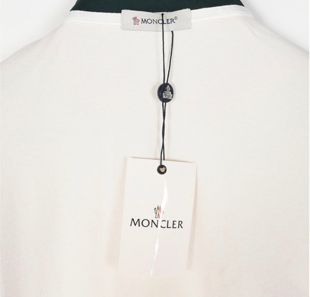 Moncler Embroidered Logo Cotton Piqué Polo