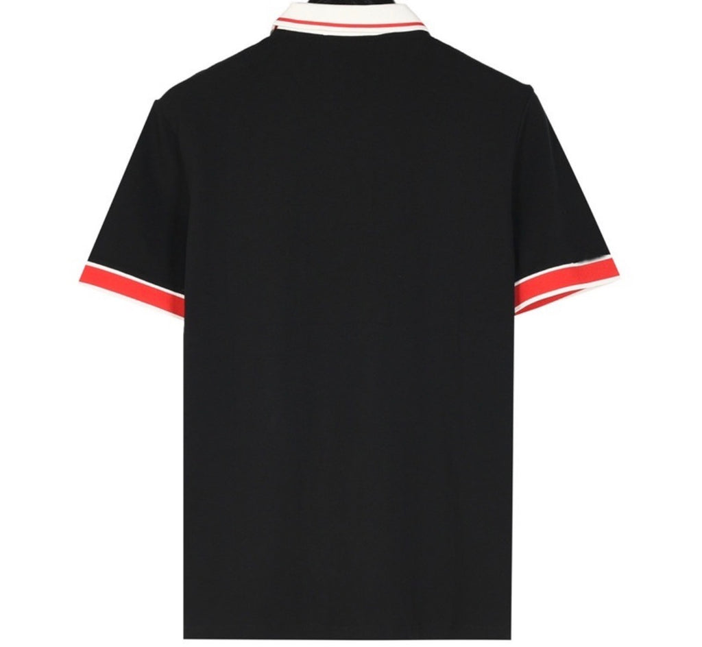 Moncler Navy Embroidered Logo Cotton Piqué Polo