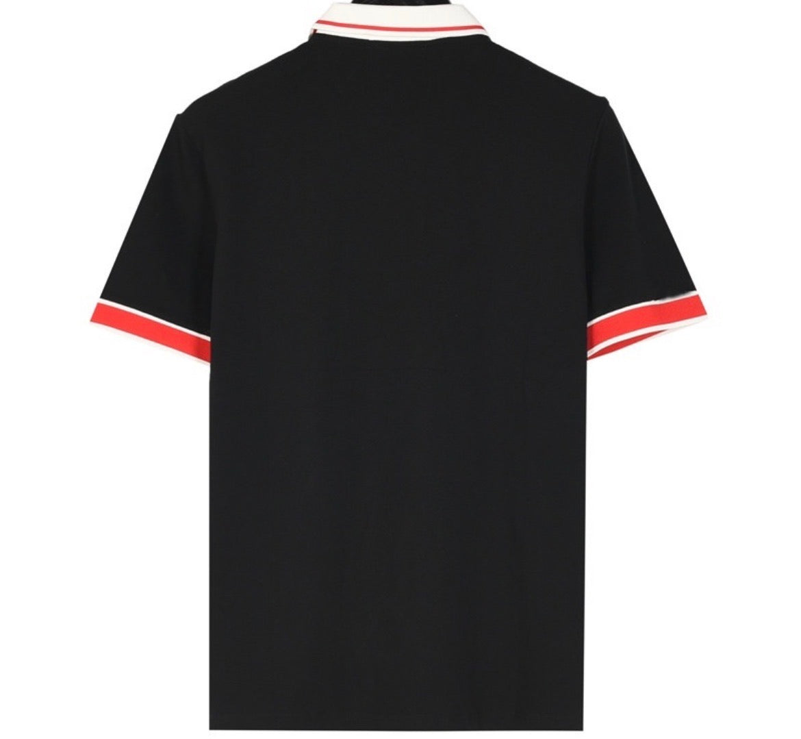 Moncler Navy Embroidered Logo Cotton Piqué Polo