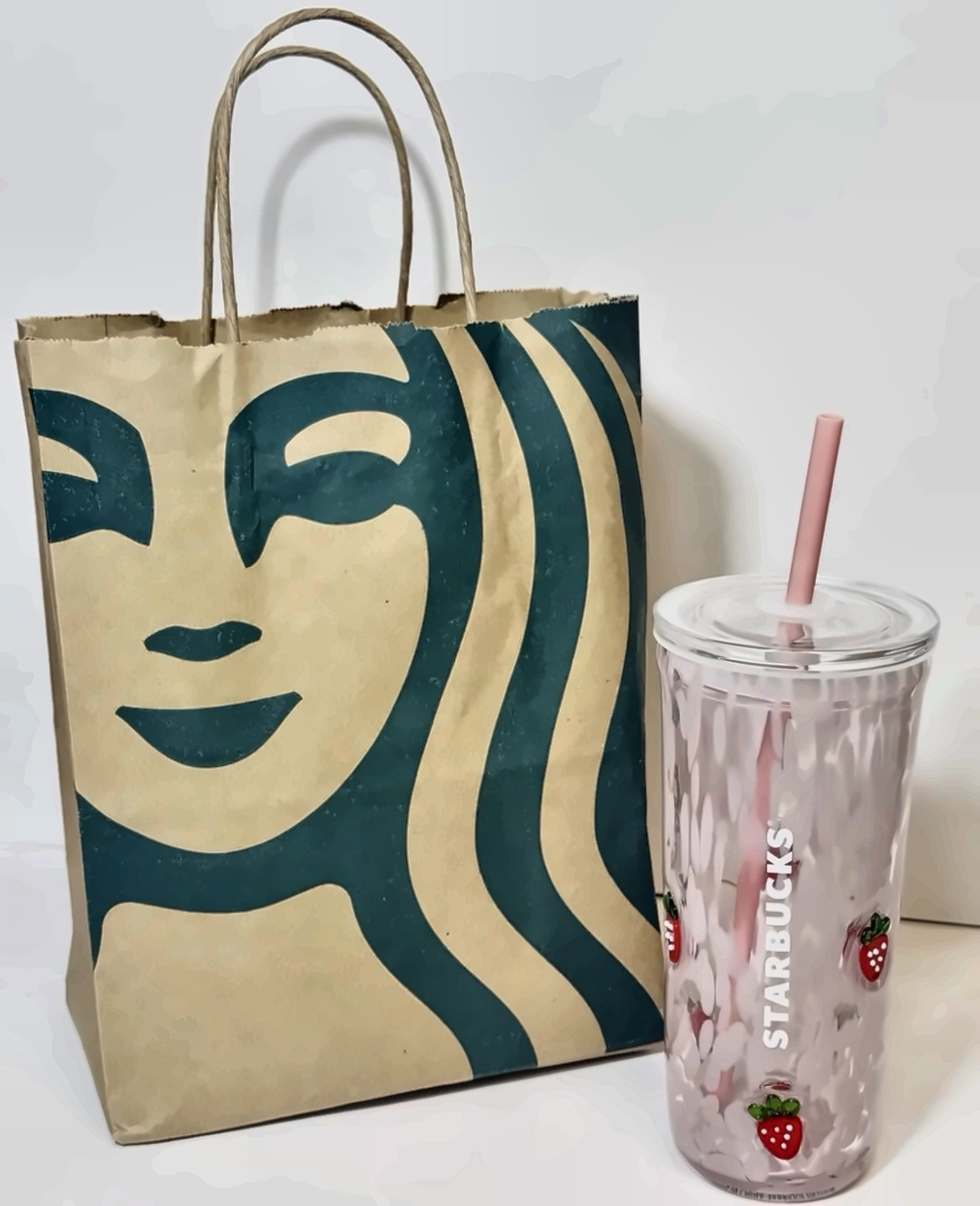 Starbucks Strawberry Pink Cold Cup | 24oz Reusable Tumbler