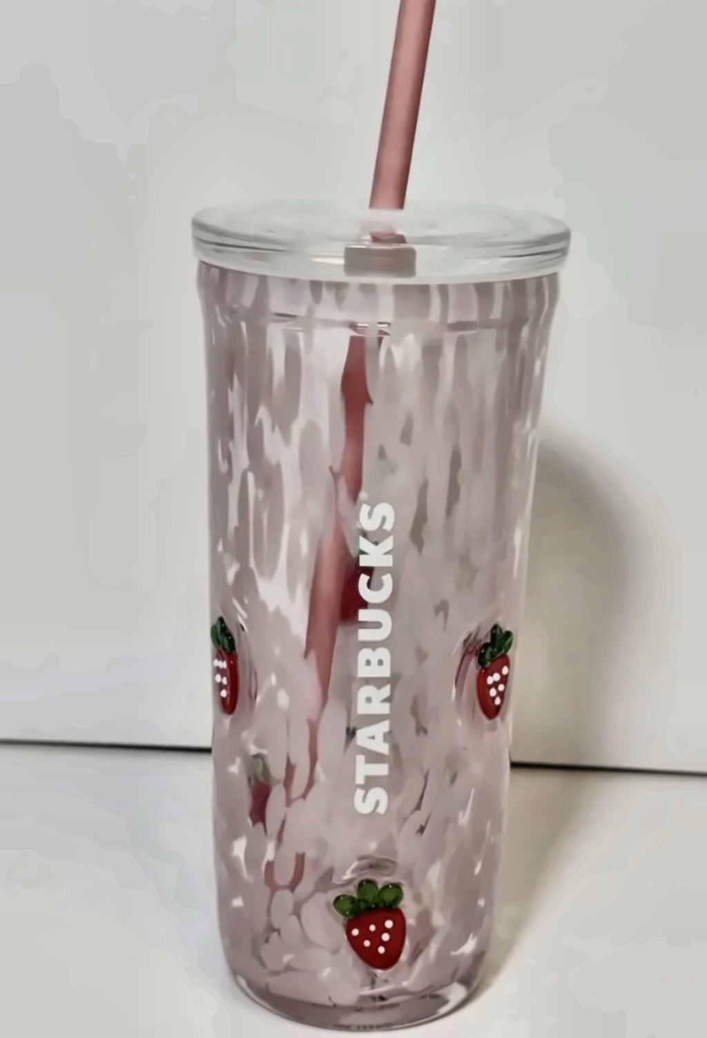Starbucks Strawberry Pink Cold Cup | 24oz Reusable Tumbler